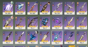 XIAO C2, MONA C2, VENTI, KEQING, QIQI, LANÇA DE JADE, TÚMULO