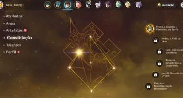 XIAO C2, MONA C2, VENTI, KEQING, QIQI, LANÇA DE JADE, TÚMULO
