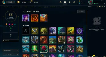 Conta LOL - Diamante IV, 64% de WR(E-MAIL NÃO VERIFICADO)