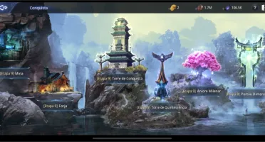 Mir4 conta level 62 com 67k de poder;pet épico;clan dominant