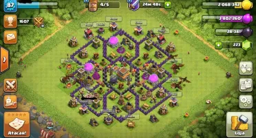 CONTA CLASH OF CLANS,CV 8 BEM UPADO