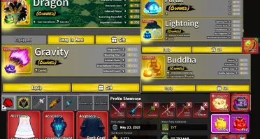 Conta Blox Fruits Lv Max Com Tudo Do Jogo E Dragon Permanent
