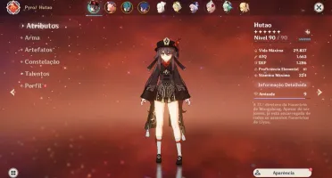 Vendo conta Genshin AR-52 Huntao, Qiqi e Jean + 2 armas 5*