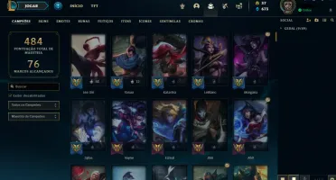 Conta Gold IV - Todos Campeões - 154 Skins League Of Legends