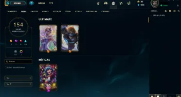 Conta Gold IV - Todos Campeões - 154 Skins League Of Legends
