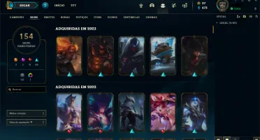 Conta Gold IV - Todos Campeões - 154 Skins League Of Legends