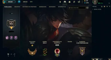 Conta Gold IV - Todos Campeões - 154 Skins League Of Legends