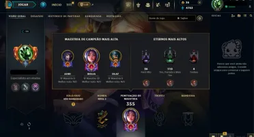 Conta De Lol De 2012 Com Skin Exclusiva Do Rammus Rei