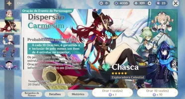 genshin, AR-45, chasca, lyney + 3 armas 5⭐+ planador xbox