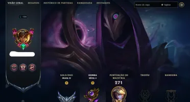 Conta Elo Prata iv com 66 skins Honra 4 e 153 campeoes