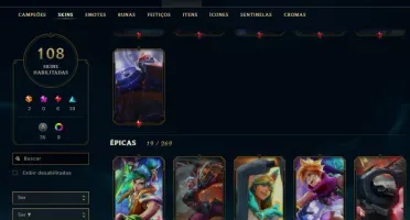 Conta  antiga com icones legados