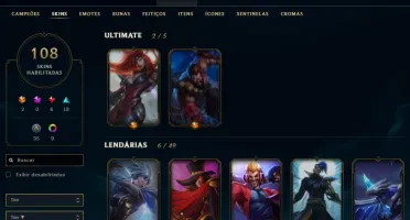 Conta  antiga com icones legados