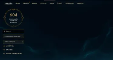 Conta  antiga com icones legados