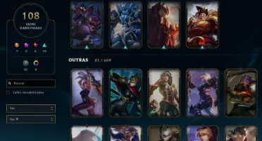 Conta  antiga com icones legados
