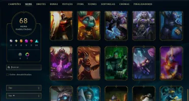 Diamante 4 com 85 Champs e 68 Skins ( JG / MID )