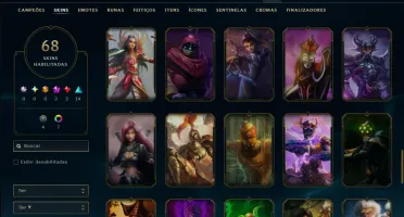 Diamante 4 com 85 Champs e 68 Skins ( JG / MID )