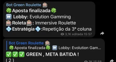 BOT GREEN - ROLETA