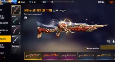 Conta free fire gemada