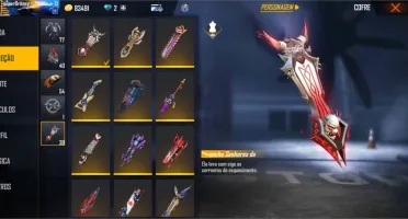 Conta free fire gemada