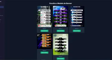 Gerador de Banner. Futebol, Filmes e Séries.