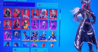 Conta Fortnite com mais de 160 skins e Salve o mundo fundado