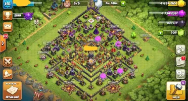 Conta Clash of clãs CV 10 semi full