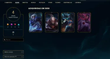 CONTA LOL PLATINA 4