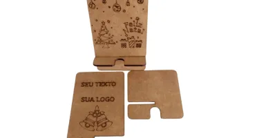Kit 10 suporte porta celular personalizado, feito em MDF