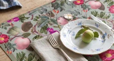 Jogo Americano de Papel - Maças e Flores (12 unidades)