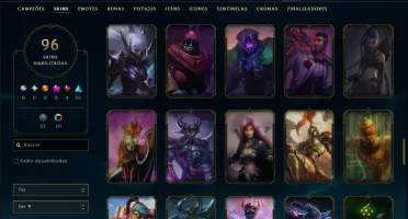 Bronze 2 com 110 Champs e 96 Skins ( Mais de 200 Jogos )