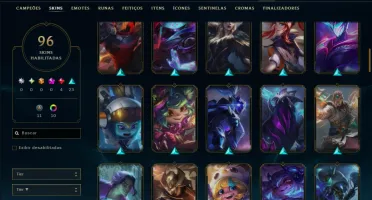 Bronze 2 com 110 Champs e 96 Skins ( Mais de 200 Jogos )