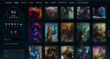 Bronze 2 com 110 Champs e 96 Skins ( Mais de 200 Jogos )