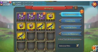 T4 liberado, +185M de poder, 285k de gemas, Set de caça...