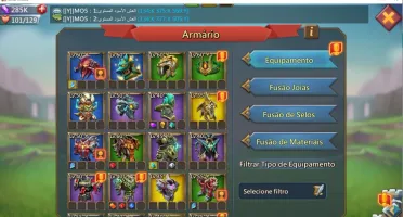 T4 liberado, +185M de poder, 285k de gemas, Set de caça...