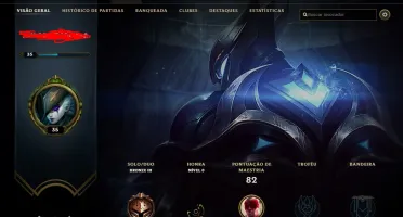 Conta de lol nível 35 barata