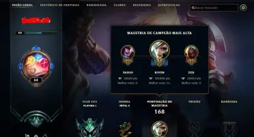 Conta de LOL Com Skin da Riven Campeonato season 2