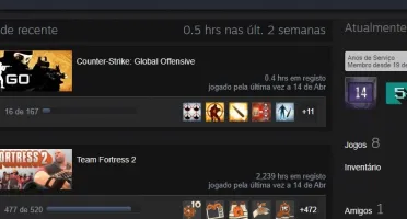 CONTA STEAM MEDALHAS CSGO DE 5/10 ANOS DE SERVIÇO