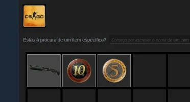 CONTA STEAM MEDALHAS CSGO DE 5/10 ANOS DE SERVIÇO
