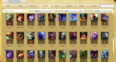 CONTA BRONZE 3 (98 PTS) + 65 CAMPEOES + 6 SKINS (SMURF)