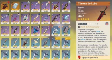GENSHIN IMPACT AR48 - DILUC + TÚMULO GANYU VENTIC1 QIQI MONA