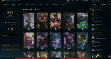 Conta league of legends 264 skins ouro 2