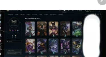 Conta league of legends 264 skins ouro 2