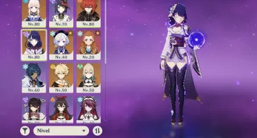 Ar48. Shogun Raiden + cortadora de grama, kokomi c1 e mais