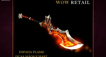 World of Warcraft - Skin de Arma Espada Duas Mãos e Hast