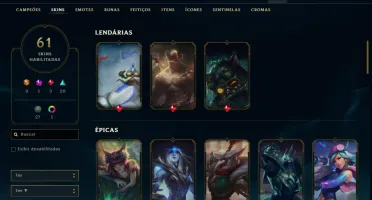 Conta Lol Nível147 com email diamante 4(TFT)