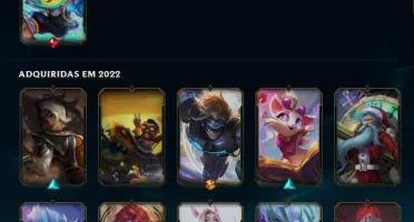Conta LOL 182 Skins com RP Lv661 + Conta Valorant de Brinde