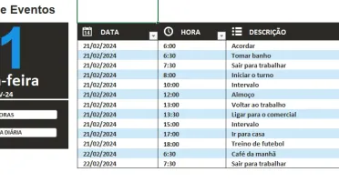 Agenda De Tarefas Diárias - Editavel