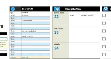 Agenda De Tarefas Diárias - Editavel