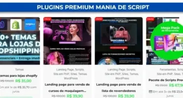 Script Loja Virtual Com 20 Produtos Digitais - MODELO NOVO!