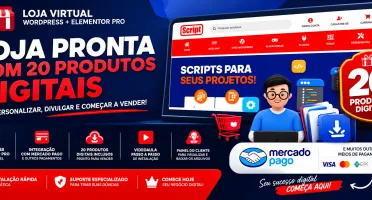 Script Loja Virtual Com 20 Produtos Digitais - MODELO NOVO!